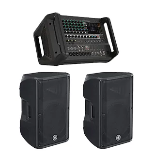 パワードミキサー EMX7+スピーカー SX300PIセット(屋外利用可 パワードミキサー EMX7+スピーカー SX300PIセット(屋外利用可